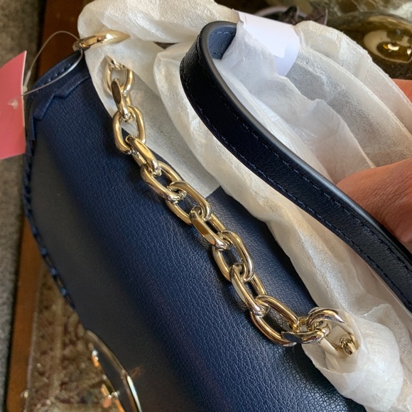 LIMITED EDITION🔥Authentic Kate Spade leather/straw woven turn lock flap Crosby - Picture 6 of 12